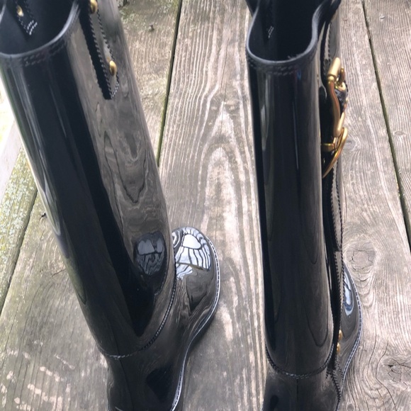 Coach Tasha black equestrian Rain boots - Picture 8 of 14